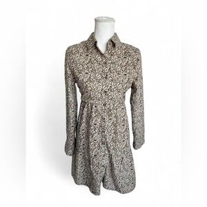 Roolee Floral Long Sleeve Midi Dress Cottagecore Size Small